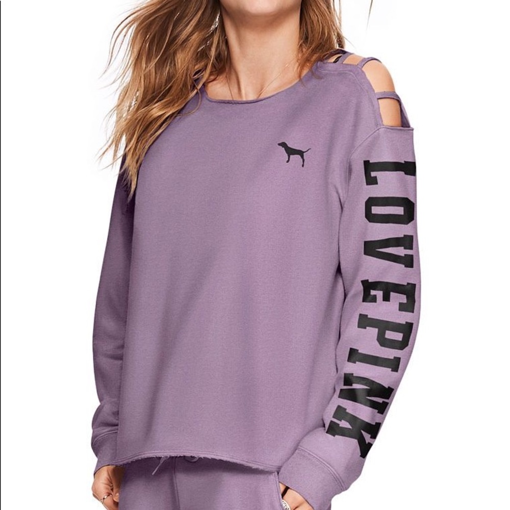 Pink Strappy Shoulder Crew